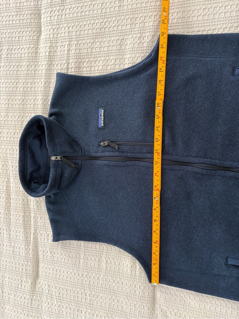 Patagonia Men’s Better Sweater Vest Navy Full-Zip Sherpa Lined L - Picture 7 of 9
